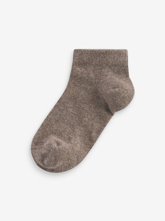 Neutral Cotton Rich Trainer Socks 7 Pack