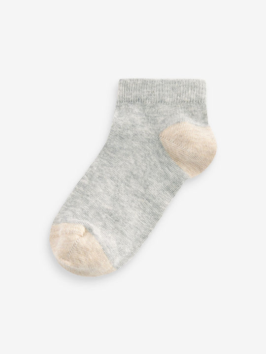 Neutral Cotton Rich Trainer Socks 7 Pack