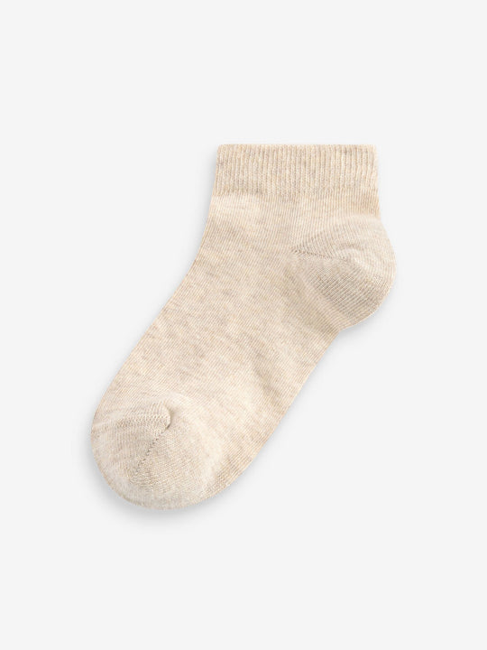 Neutral Cotton Rich Trainer Socks 7 Pack