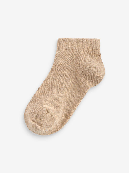 Neutral Cotton Rich Trainer Socks 7 Pack