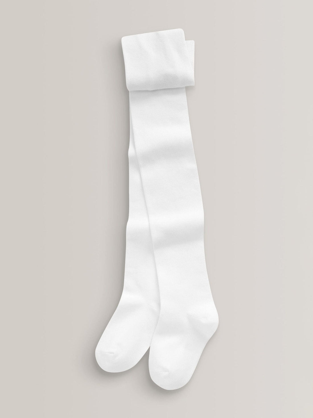 White Regular Length 3 Pack Cotton Rich School Tights