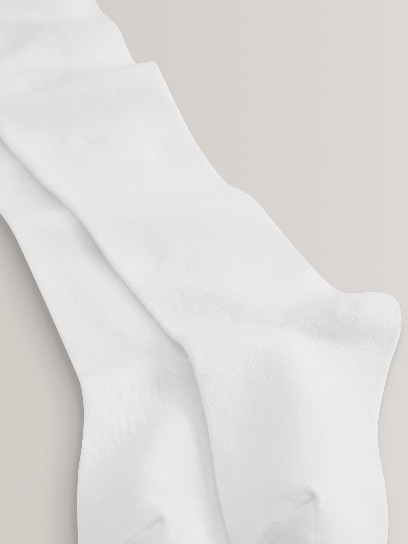 White Regular Length 3 Pack Cotton Rich School Tights