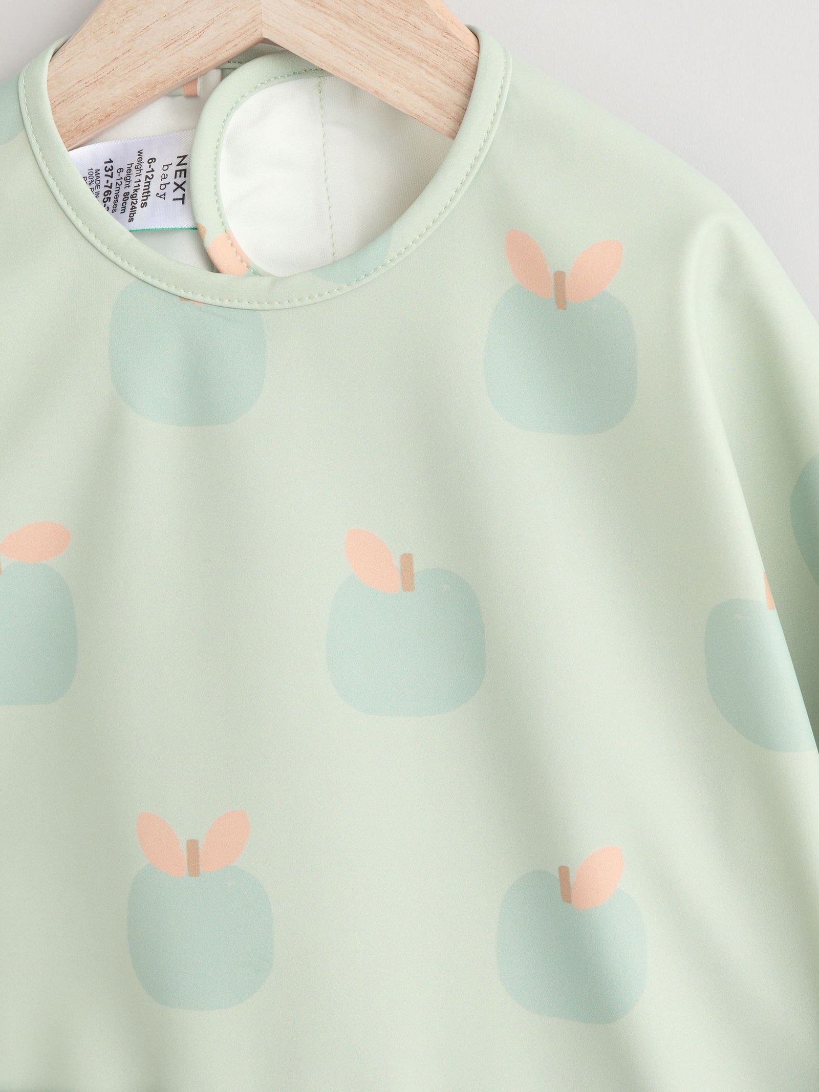 Apple Weaning And Feeding Sleeved Bib