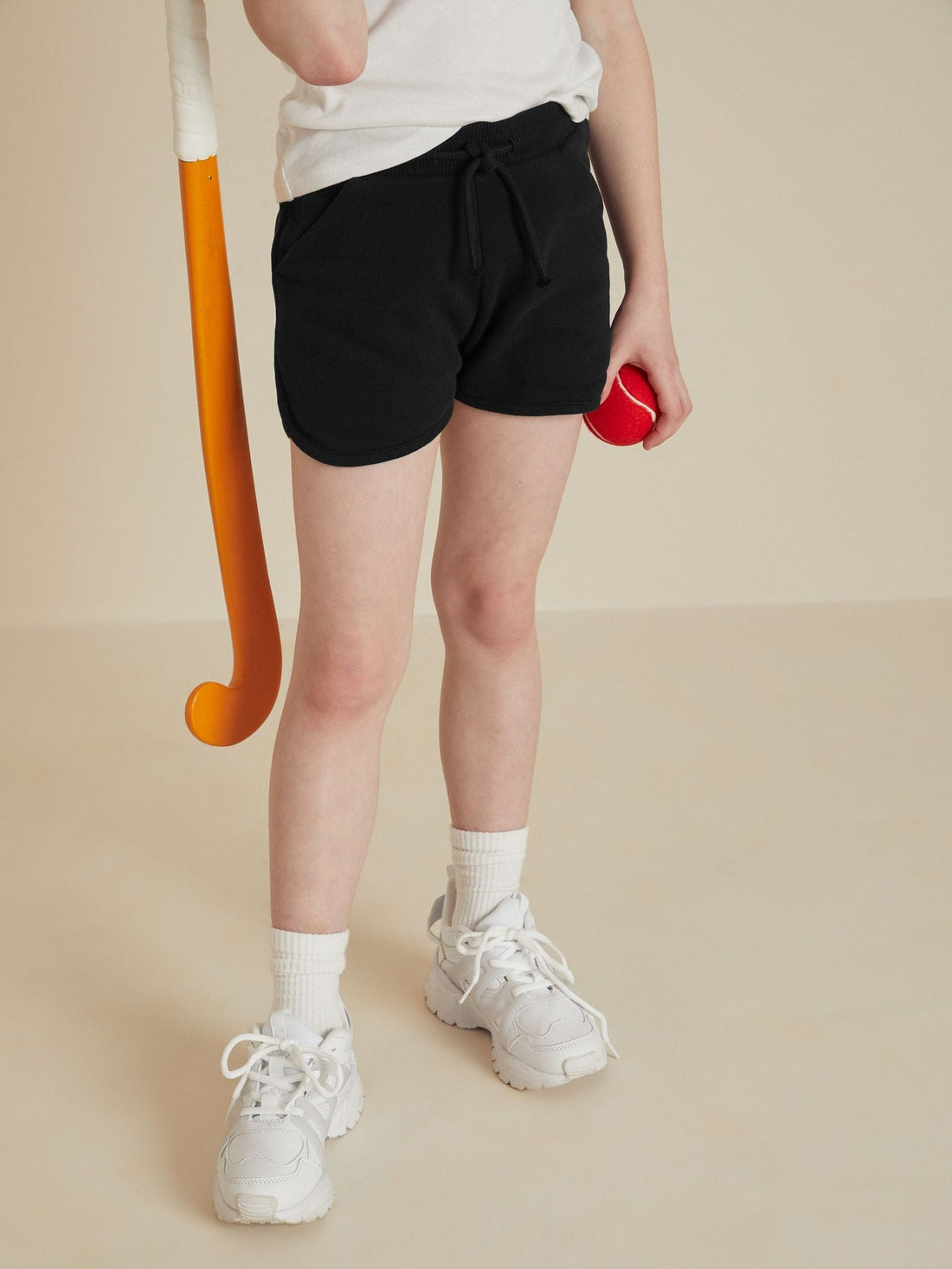 Black Jersey Shorts (3-16yrs)
