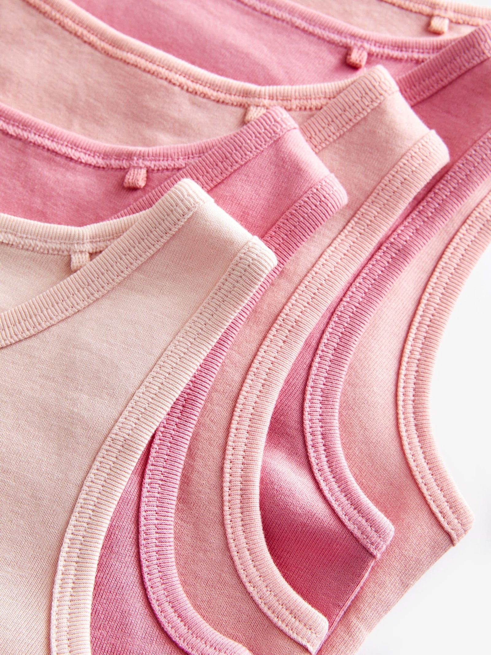 Multi Pastel 100% Cotton Vests 5 Pack (1.5-16yrs)