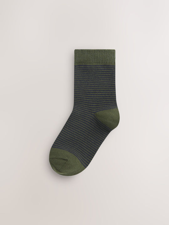 Multi Stripe Cotton Rich Socks 7 Pack