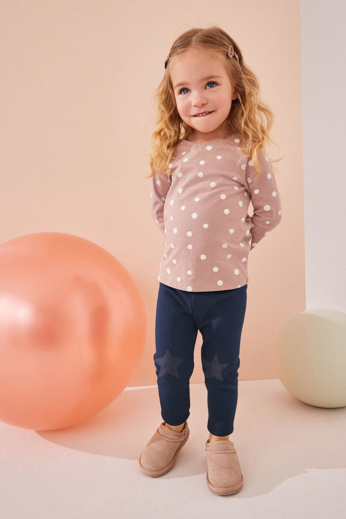 Navy Cosy Fleece Lined Leggings