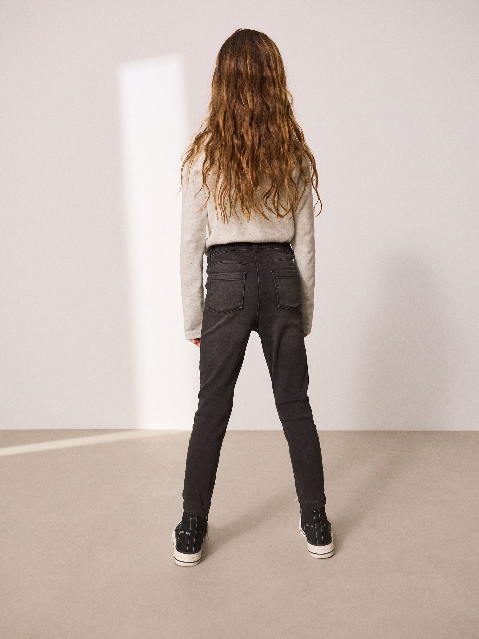 Charcoal Grey Regular Length Stretch Jeggings (3-16yrs)