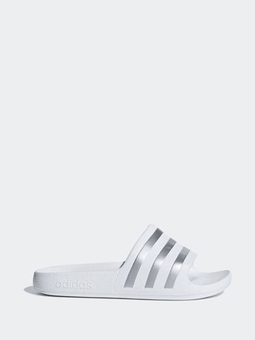 adidas White Adilette Kids Swim Sandals
