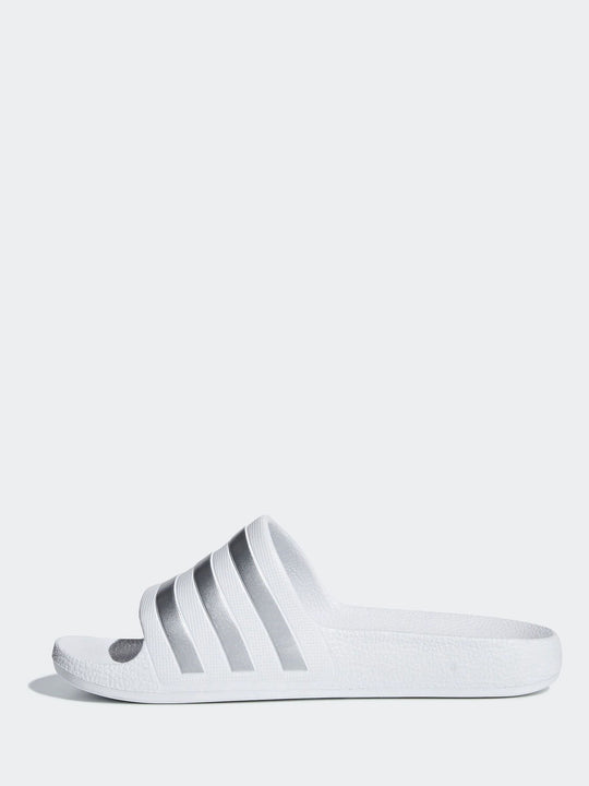 adidas White Adilette Kids Swim Sandals