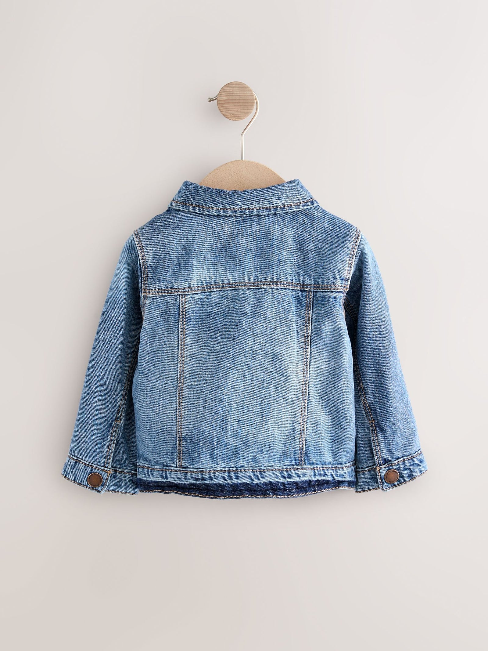Mid Blue Denim Western 100% Cotton Jacket (3mths-7yrs)