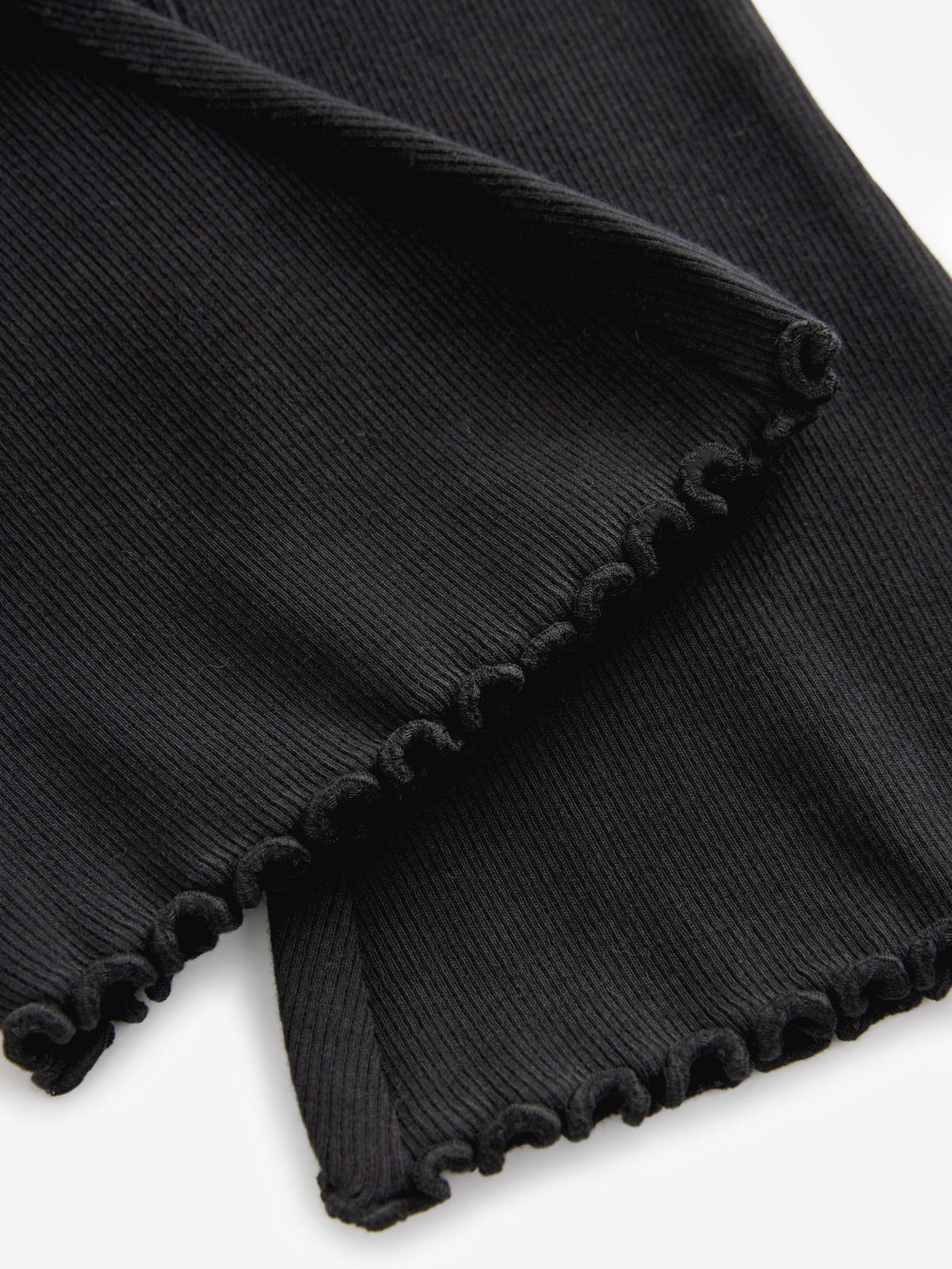 Black Rib Flare Leggings (3mths-7yrs)