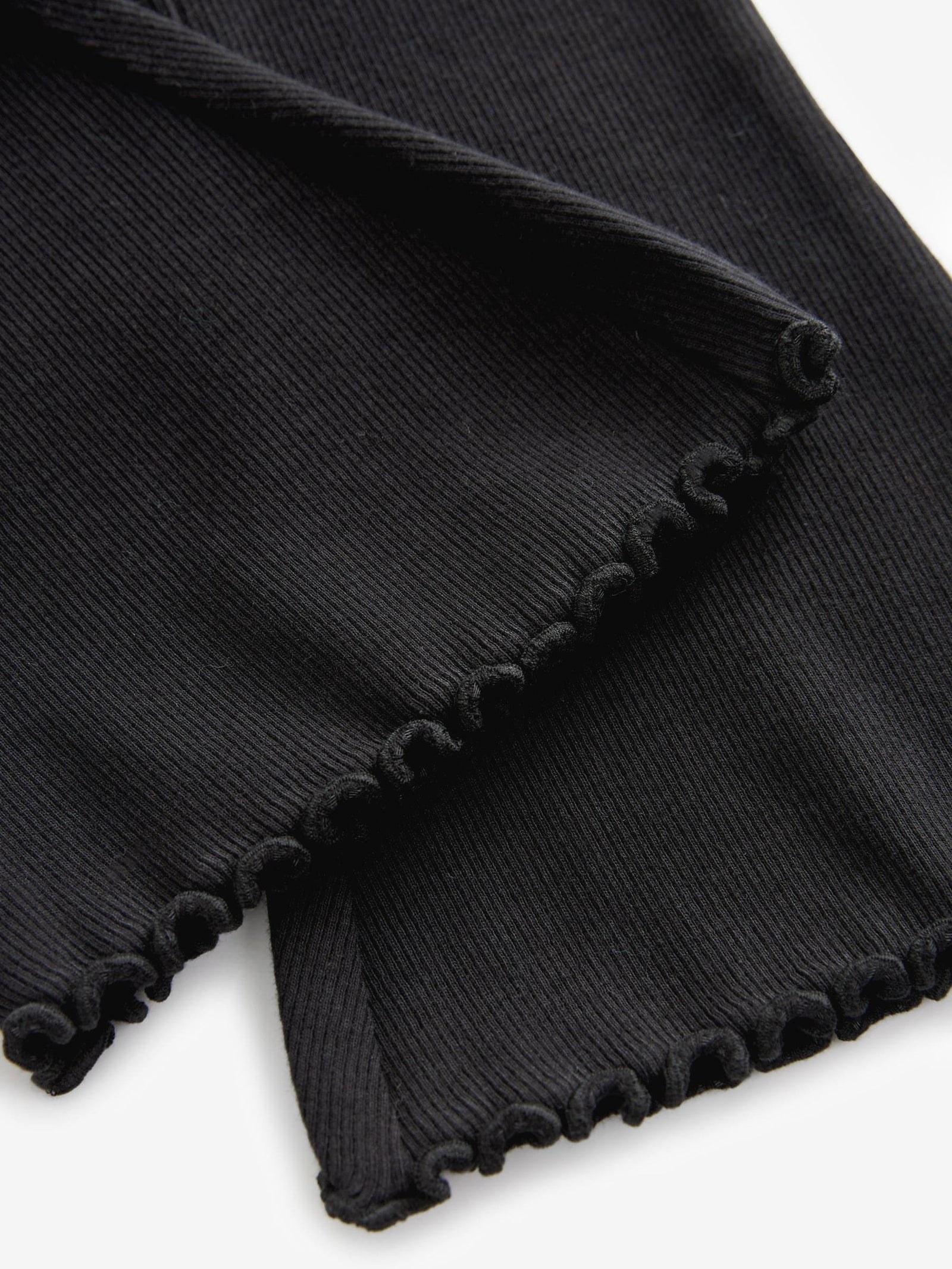 Black Rib Flare Leggings (3mths-7yrs)