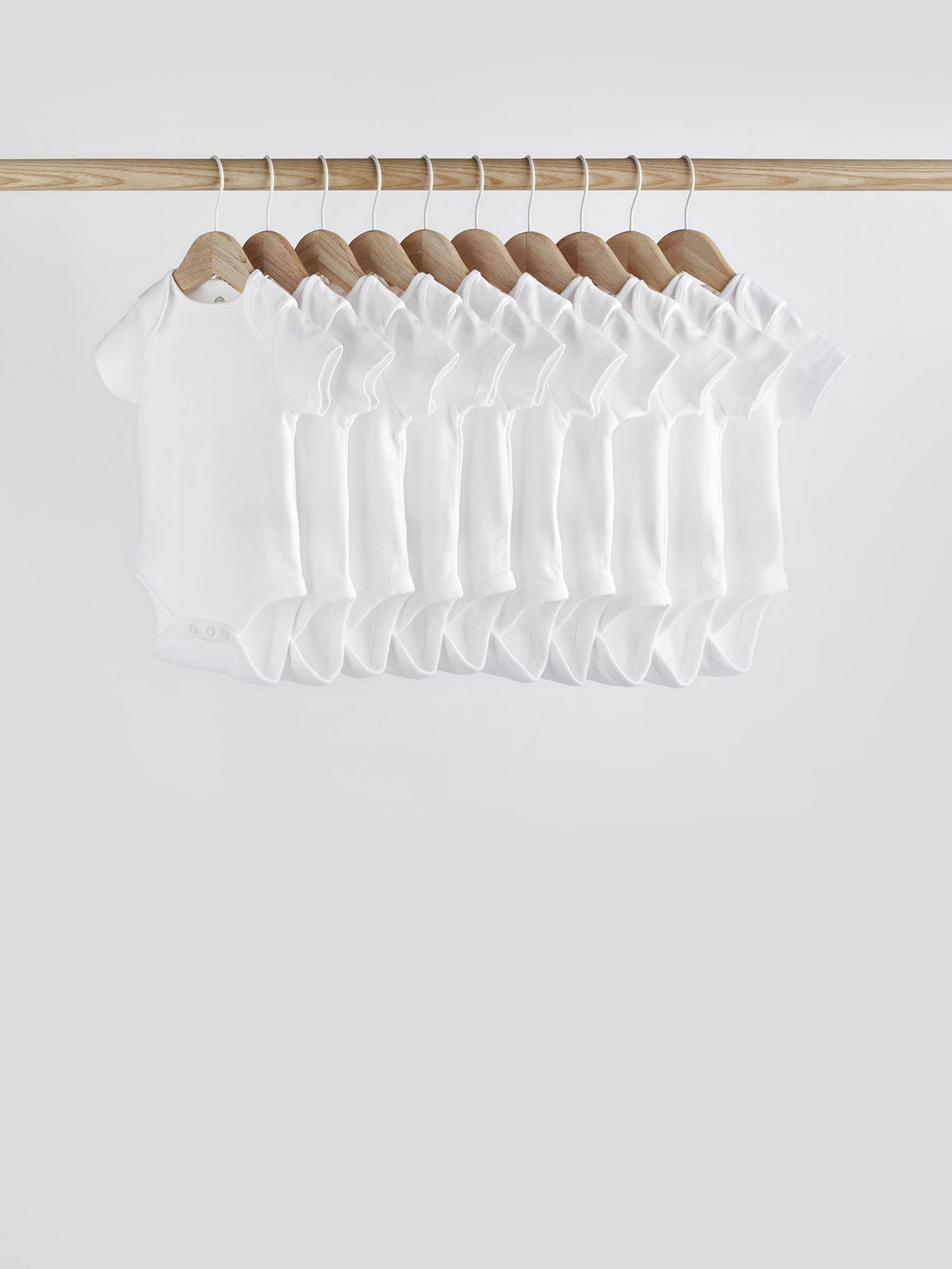 White Essential 10 Pack Short Sleeve Bodysuits