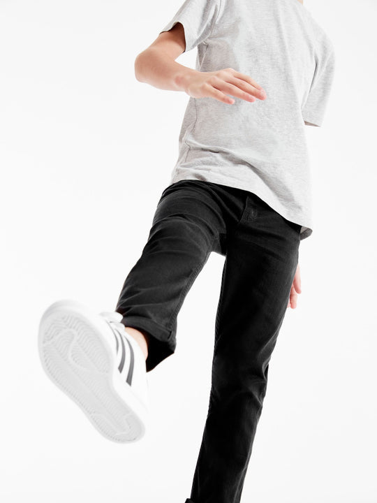 Black Regular Fit Stretch Jeans (3-17yrs)