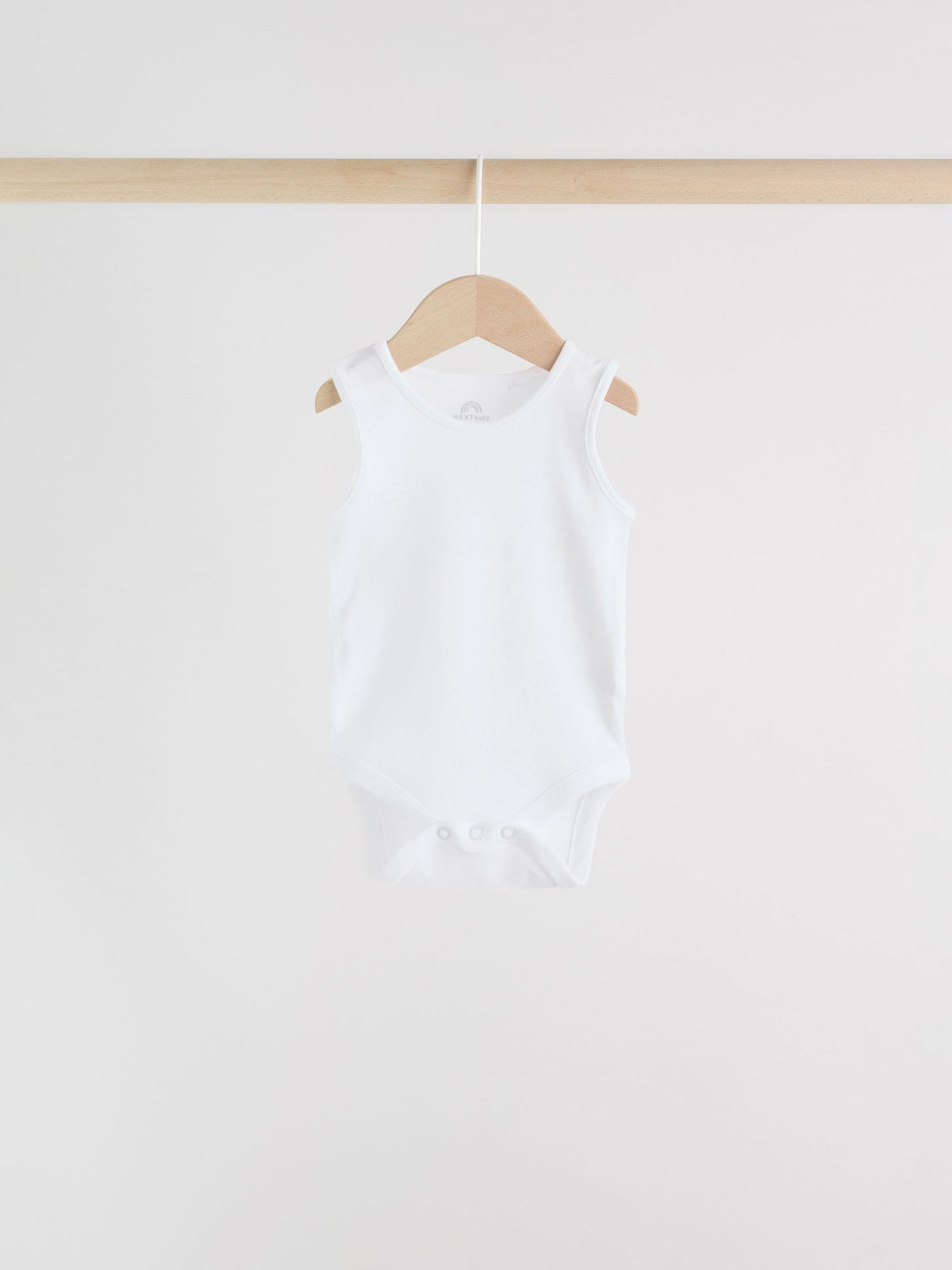 White 5 Pack Baby Vest Bodysuits
