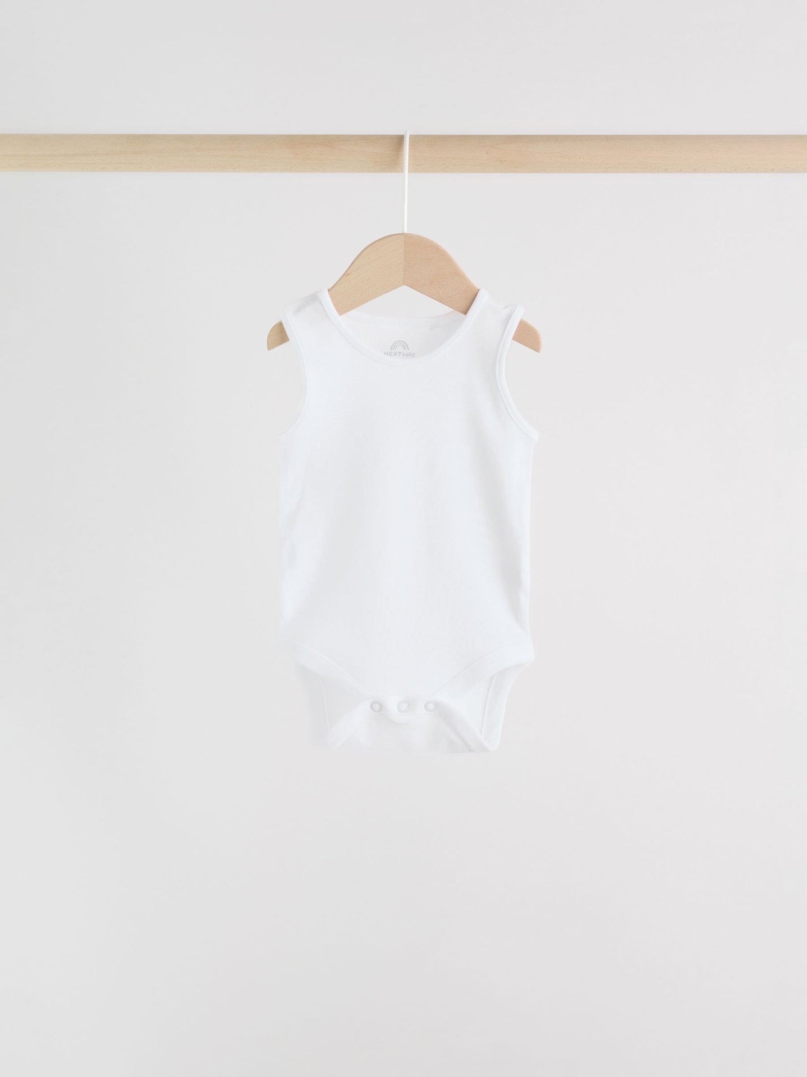 White 5 Pack Baby Vest Bodysuits