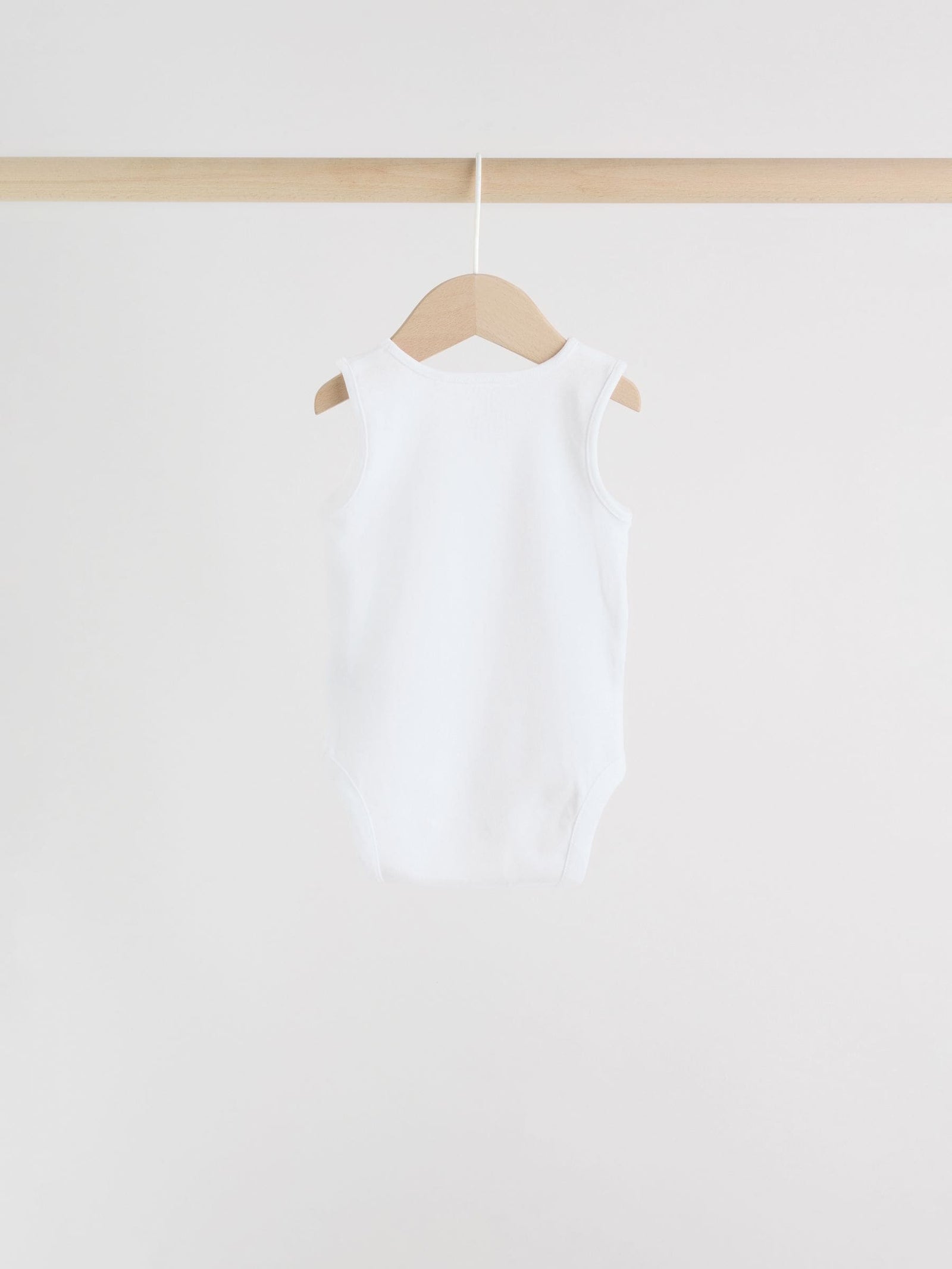 White 5 Pack Baby Vest Bodysuits