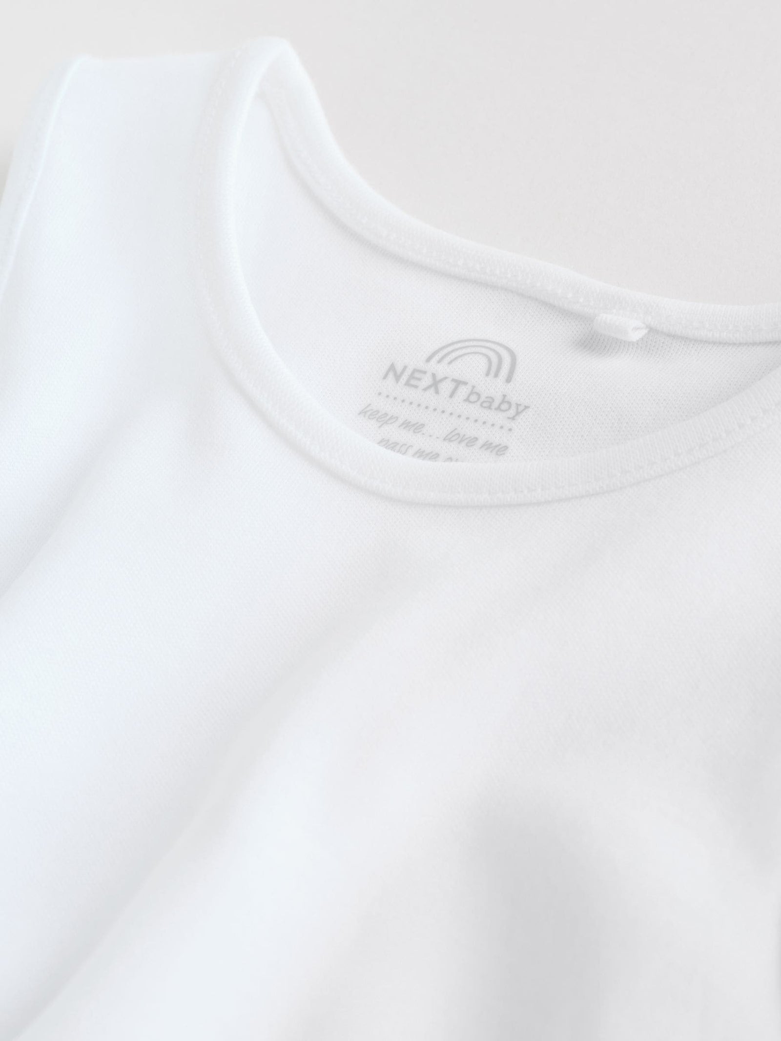 White 5 Pack Baby Vest Bodysuits