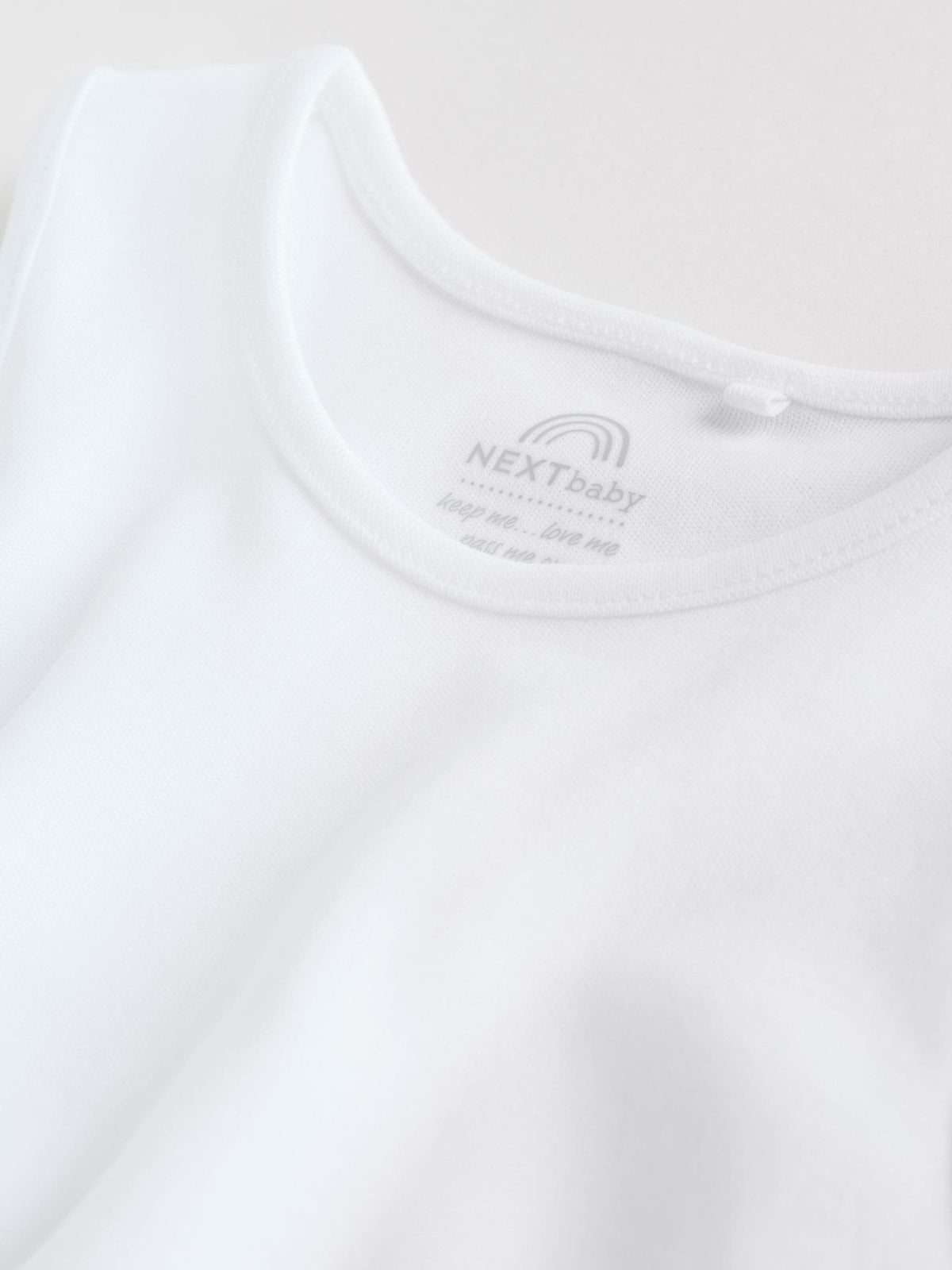 White 5 Pack Baby Vest Bodysuits
