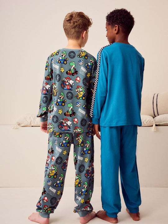 Mario Kart Green/Blue Jogger Pyjamas 2 Pack (3-14yrs)