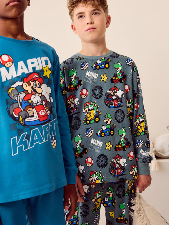 Mario Kart Green/Blue Jogger Pyjamas 2 Pack (3-14yrs)