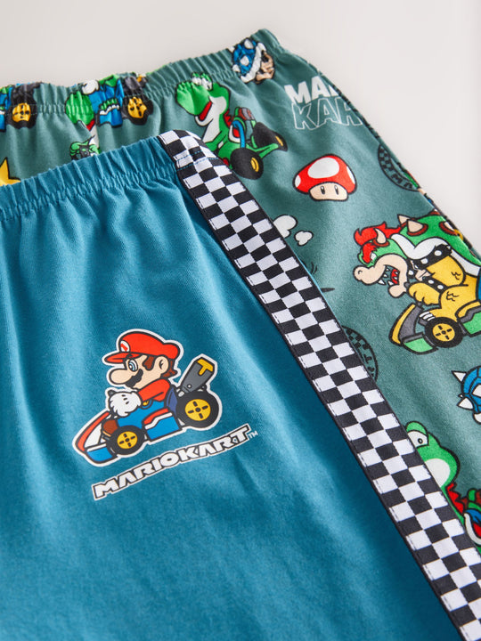 Mario Kart Green/Blue Jogger Pyjamas 2 Pack (3-14yrs)