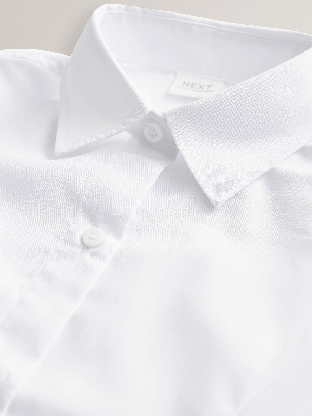White Regular Fit Girls 2 Pack Three Quarter Sleeve School Blouses (3-17yrs)