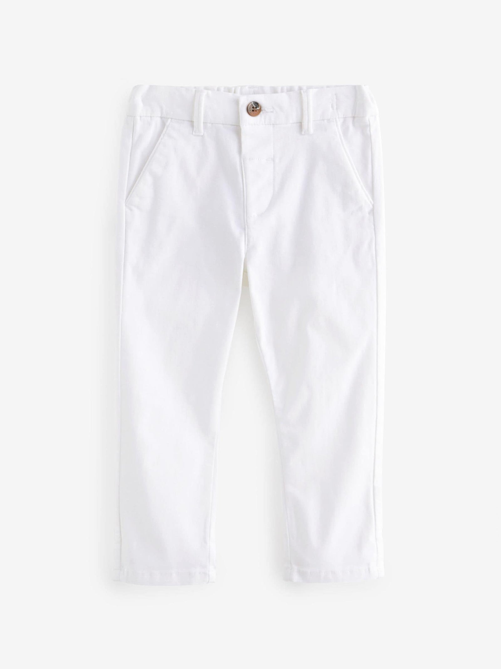 White Stretch Chino Trousers (3mths-7yrs)