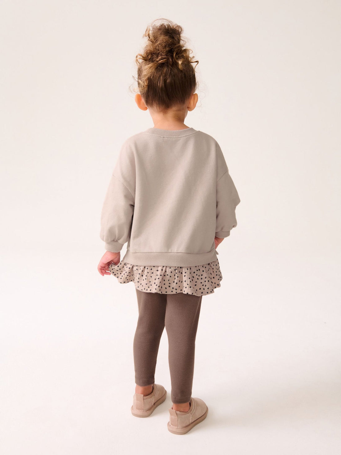 Neutral Tan Long Sleeve Top and Leggings Set (3mths-7yrs)