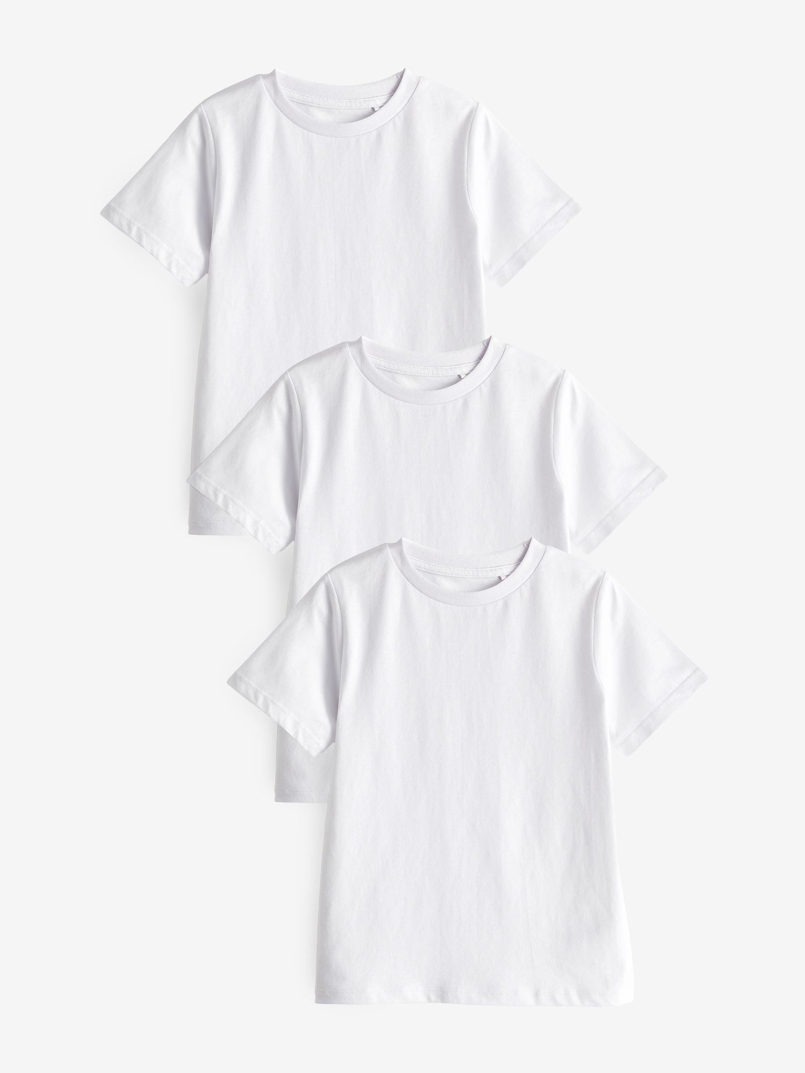 White 3 Pack T-Shirts (3-16yrs)
