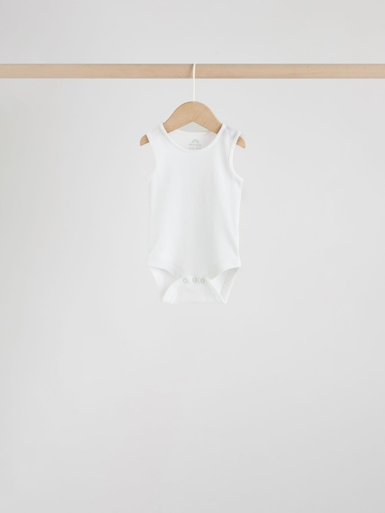 White 10 Pack Baby Vest Bodysuits