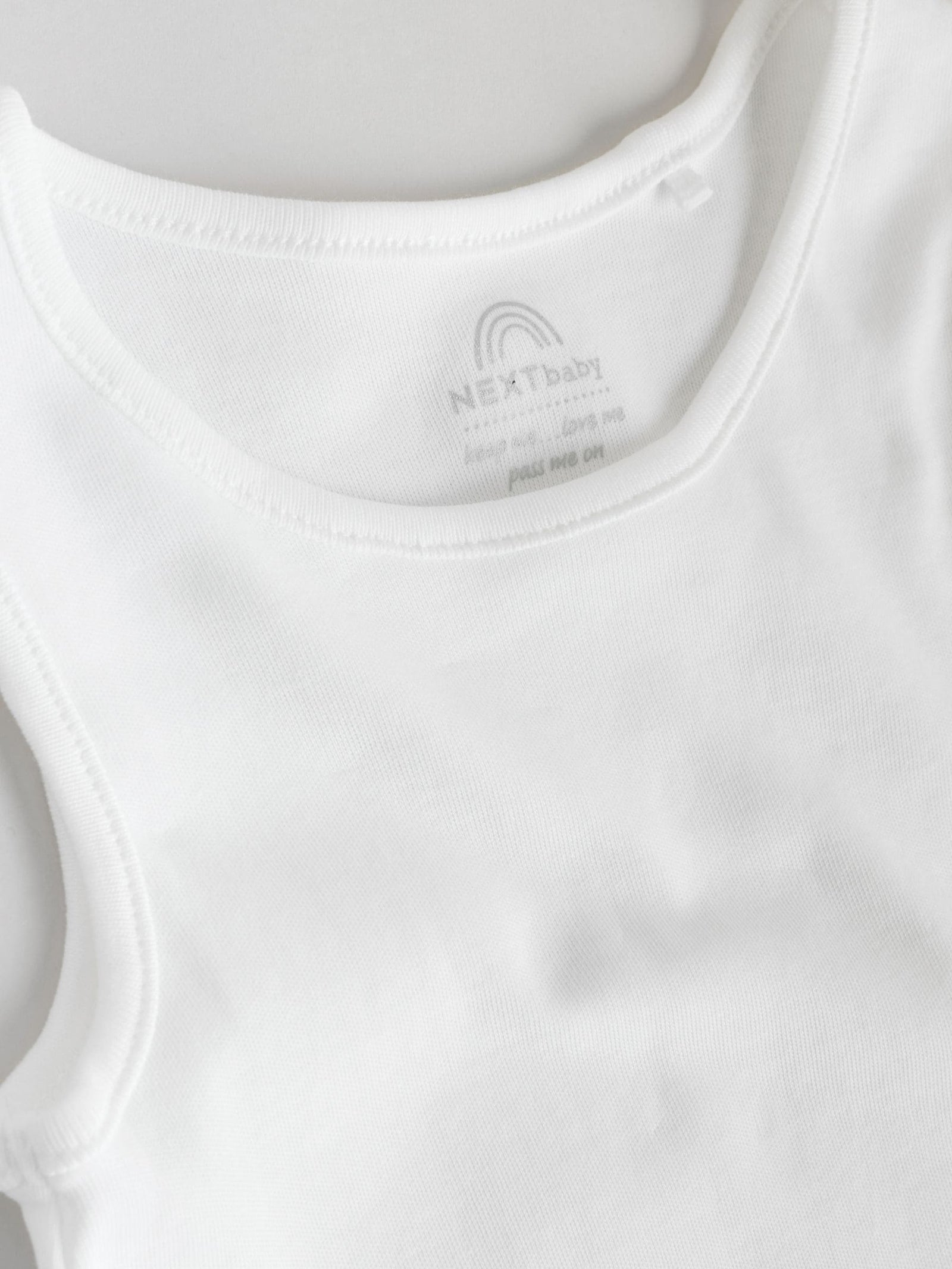 White 10 Pack Baby Vest Bodysuits