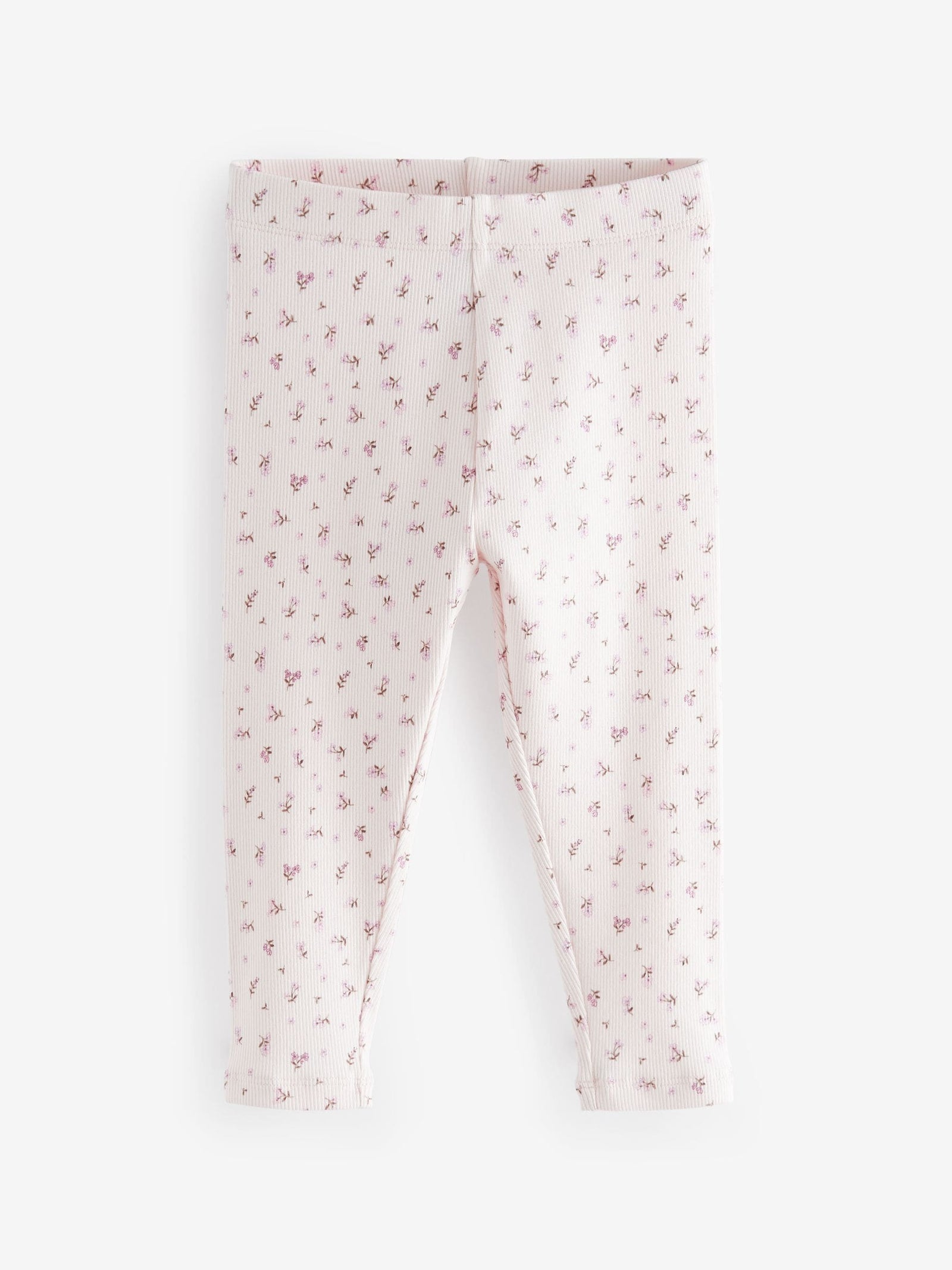 Pink Ribbed Leggings 5 Pack (3mths-7yrs)
