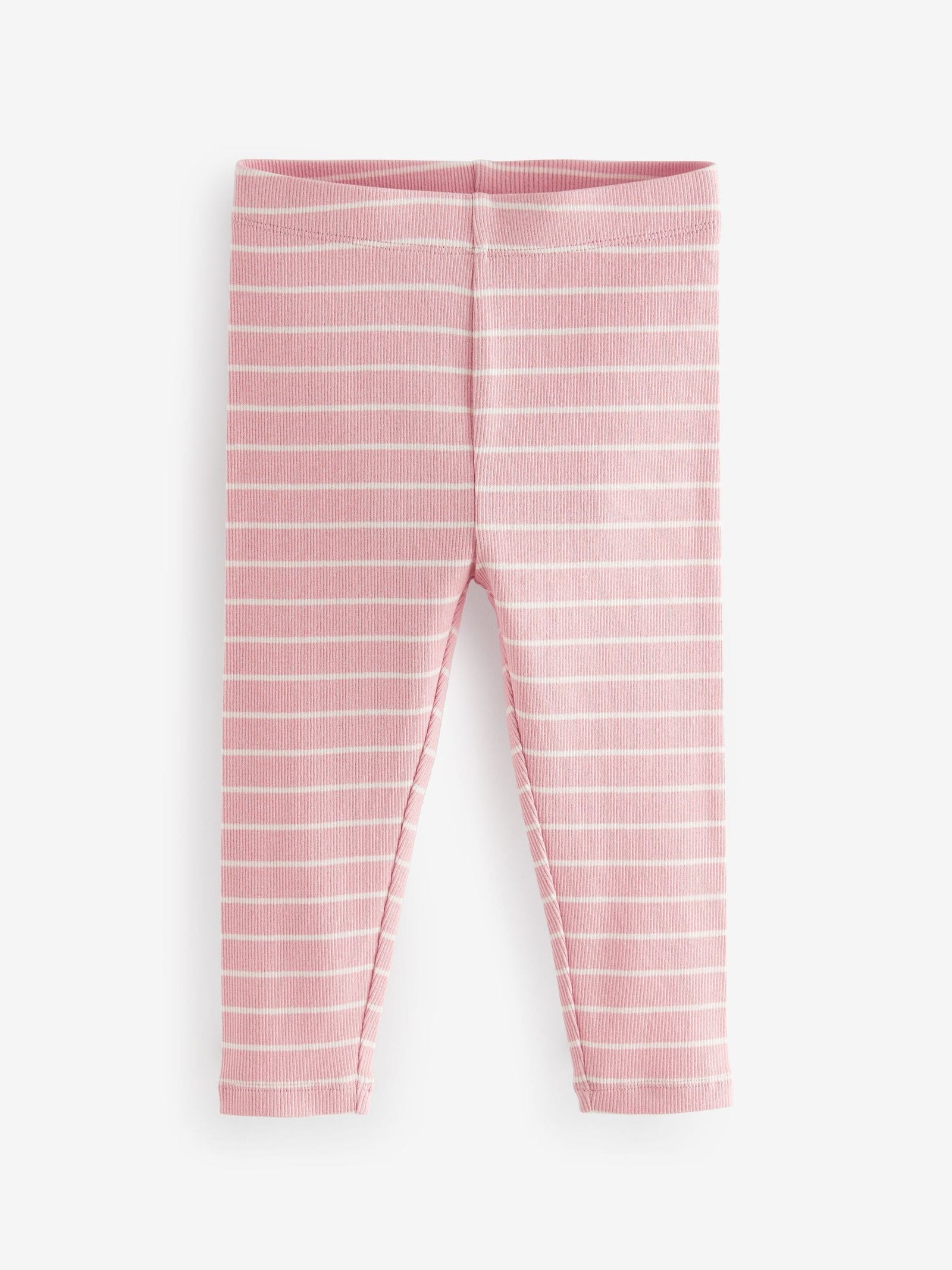Pink Ribbed Leggings 5 Pack (3mths-7yrs)