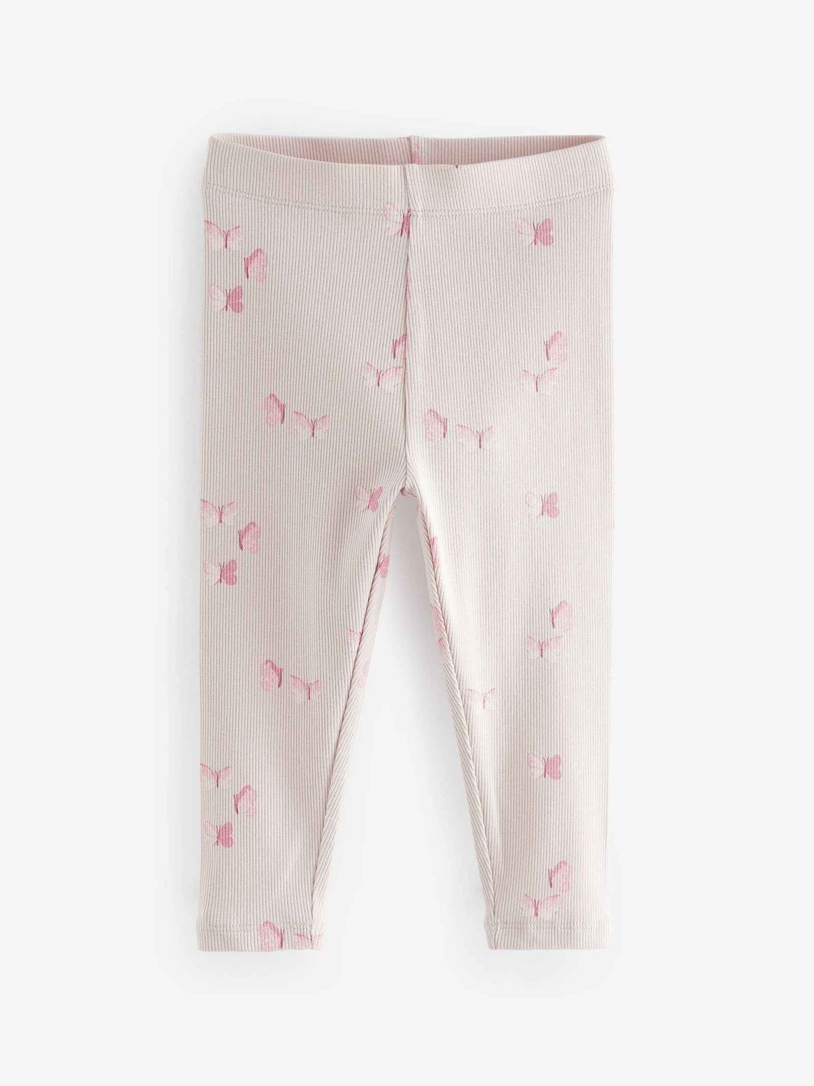 Pink Ribbed Leggings 5 Pack (3mths-7yrs)