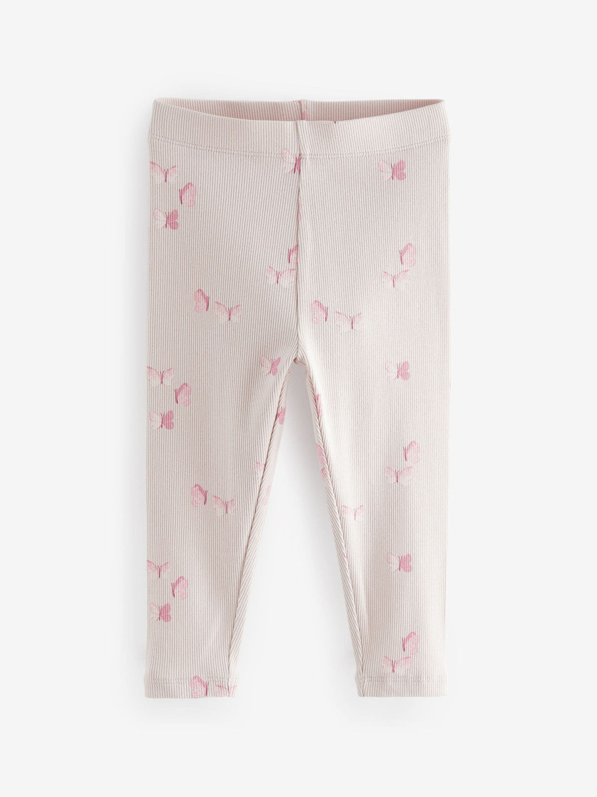 Pink Ribbed Leggings 5 Pack (3mths-7yrs)