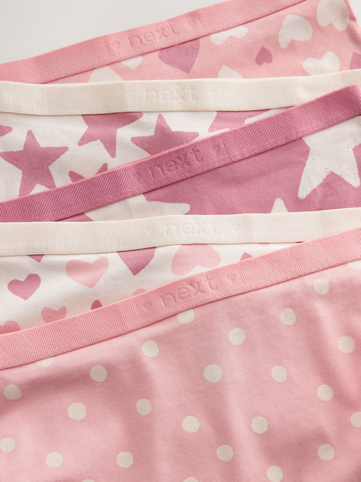Pink Short Briefs 5 Pack (2-16yrs)