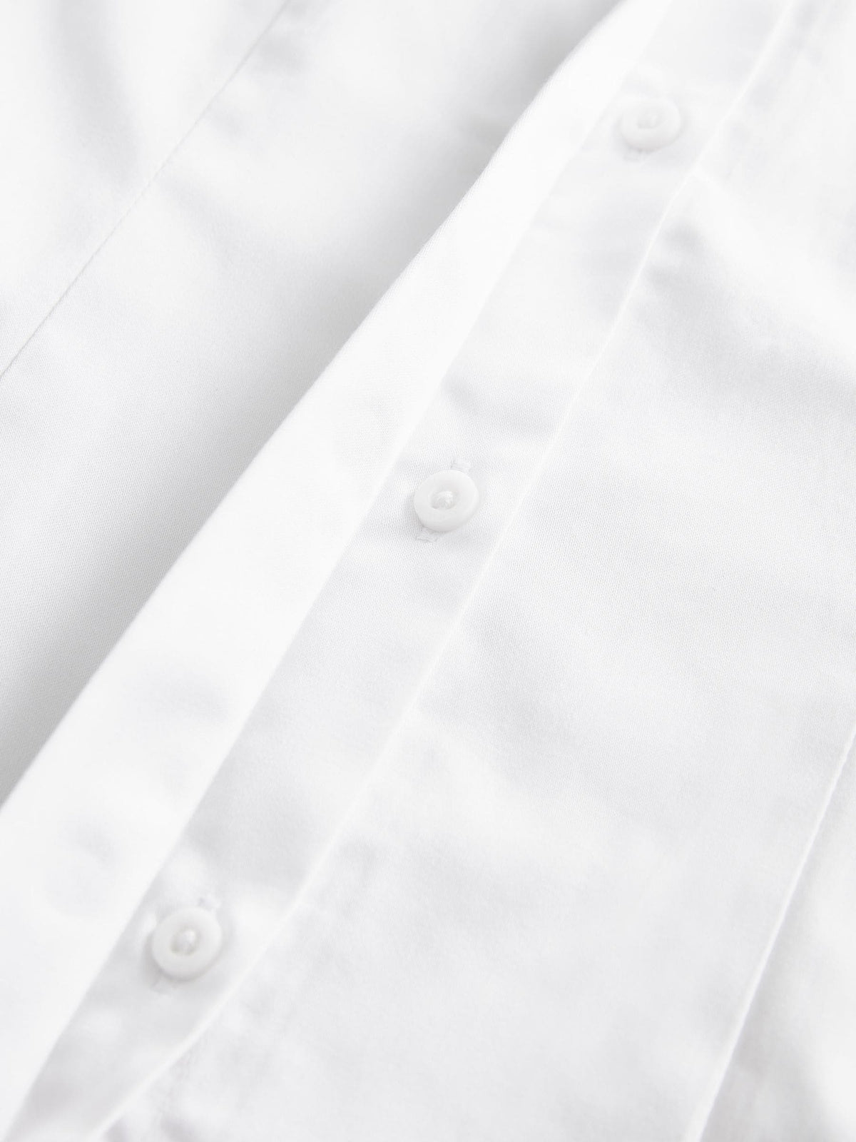 White 2 Pack Fitted Long Sleeve Cotton Rich Stretch Premium School Shirts (3-18yrs)