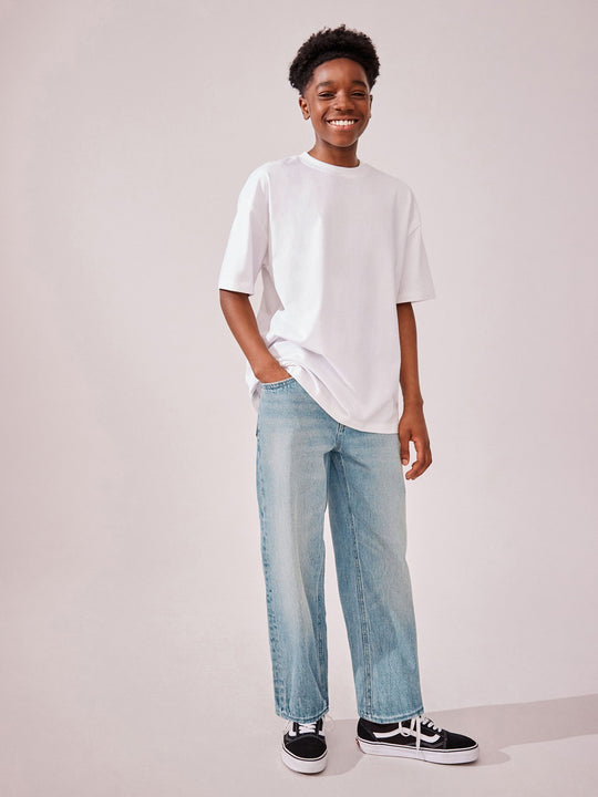 Mid Blue Wide Fit Authentic Jeans (3-16yrs)