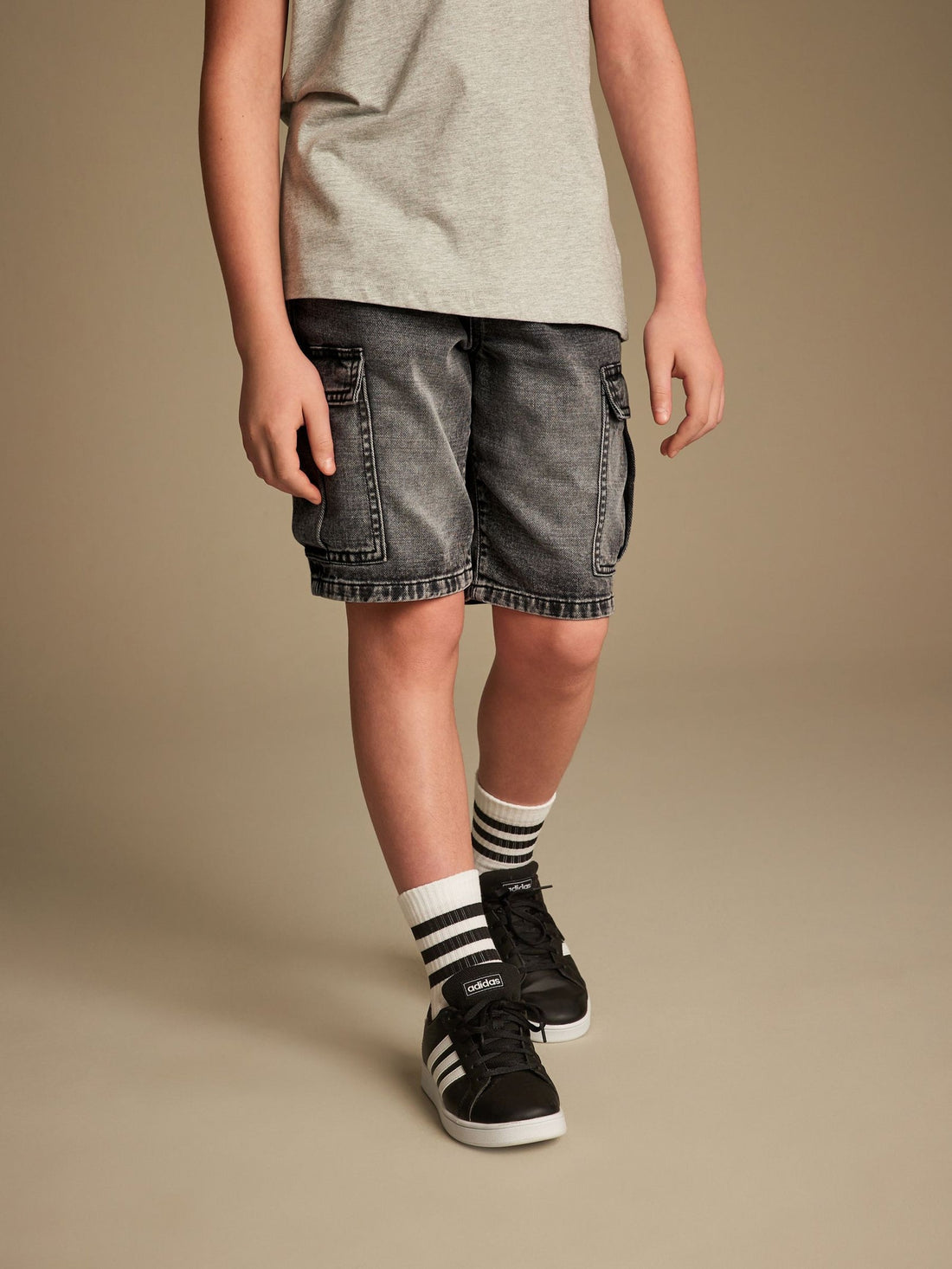 Grey Cargo Shorts (3-16yrs)
