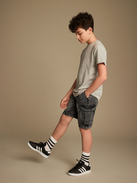 Grey Cargo Shorts (3-16yrs)