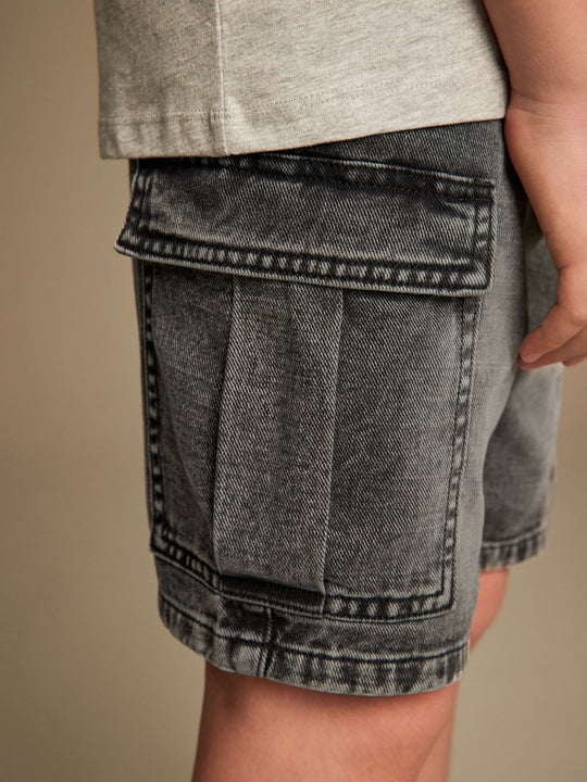 Grey Cargo Shorts (3-16yrs)