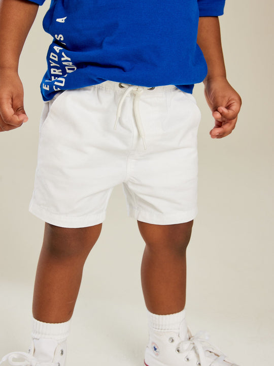 White Pull On Shorts (3mths-7yrs)