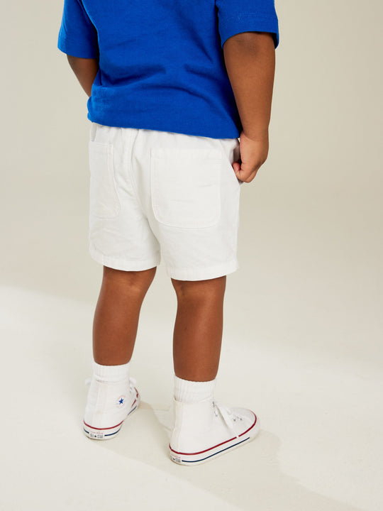 White Pull On Shorts (3mths-7yrs)
