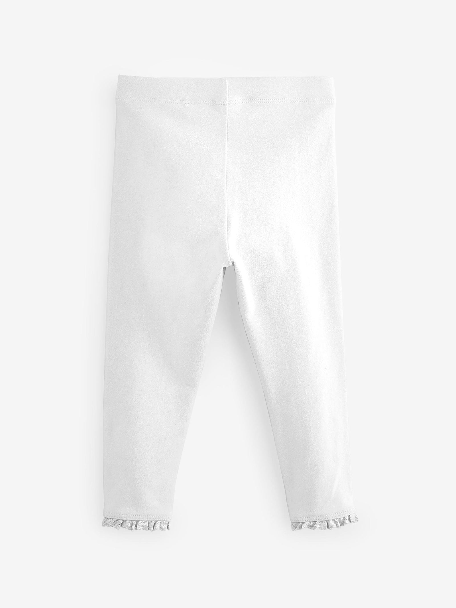 White Lace Trim Leggings (3mths-7yrs)