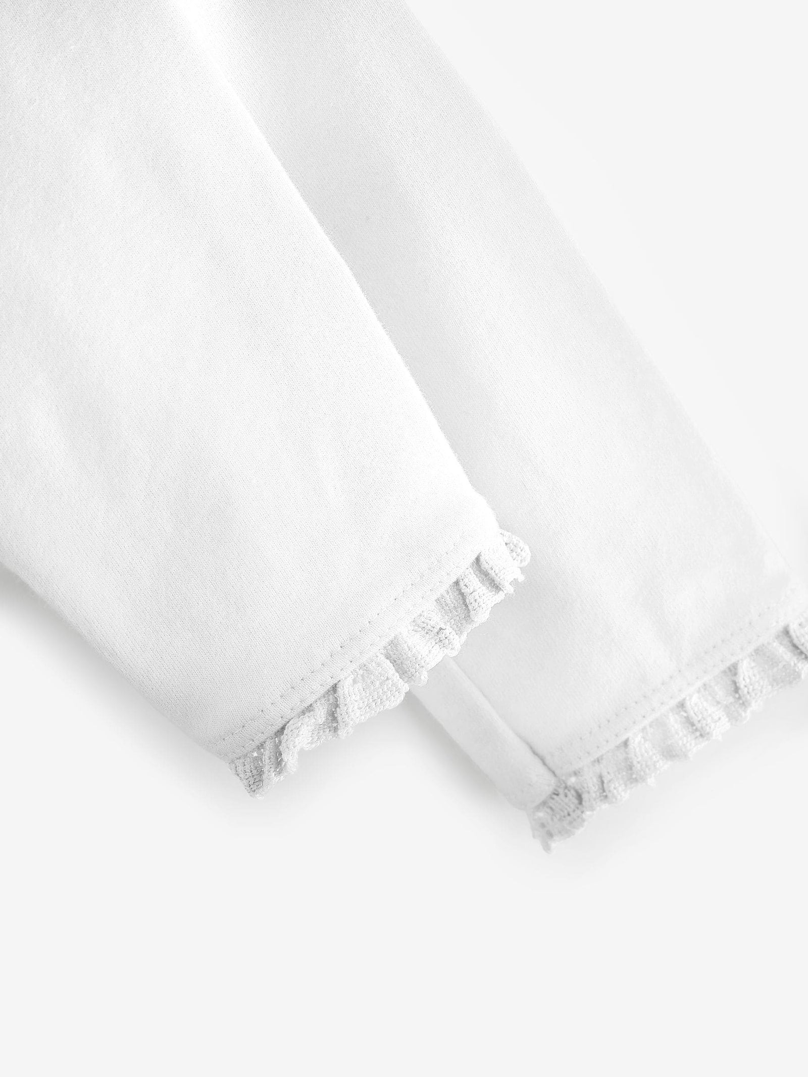 White Lace Trim Leggings (3mths-7yrs)