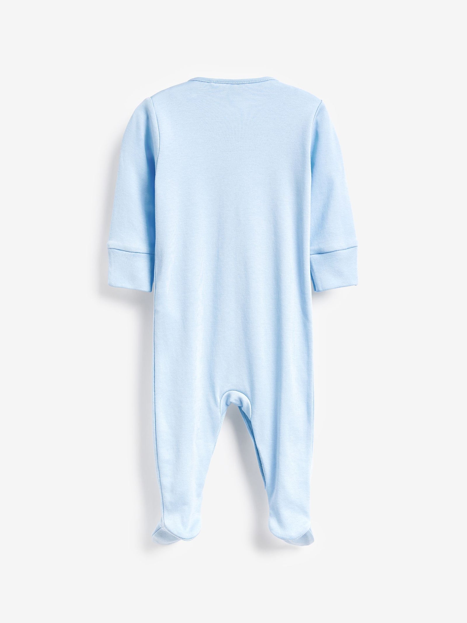 Blue/White 5 Pack Baby Sleepsuits (0-2yrs)