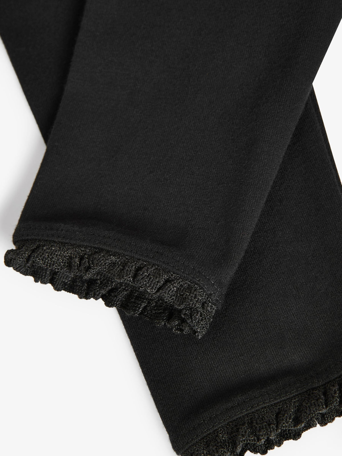 Black Lace Trim Leggings (3mths-7yrs)