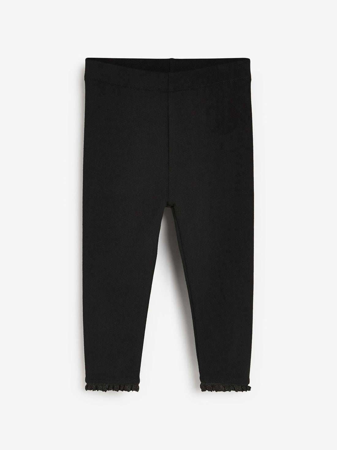 Black Lace Trim Leggings (3mths-7yrs)
